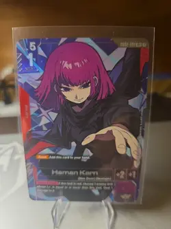 Gundam TCG CARD GAME - HAMAN KARN - GD02-091 R+ FOIL ENGLISH DUAL IMPACT NM - Image 1