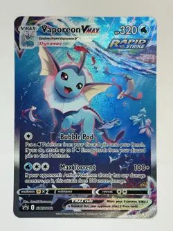 Vaporeon VMAX SWSH182 Sword & Shield Promo JUMBO Card NM 2021 English - Image 1