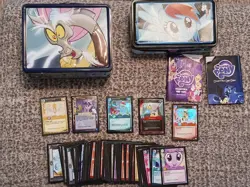 MLP CCG Lot 122 Cards Absolute Discord & Rainbow Dash Tins 5 Foil My Little Pony - Image 1
