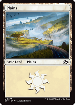 x4 Plains DFT Aetherdrift MTG 277 BASIC LAND M/NM 4x - Image 1