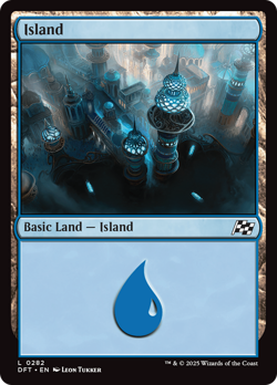 x4 Island DFT Aetherdrift MTG 282 BASIC LAND M/NM 4x - Image 1