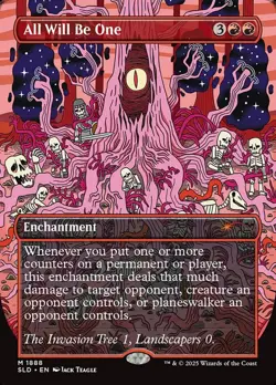 All Will Be One *Rainbow Foil* (Near Mint) (Secret Lair) | MTG - Image 1