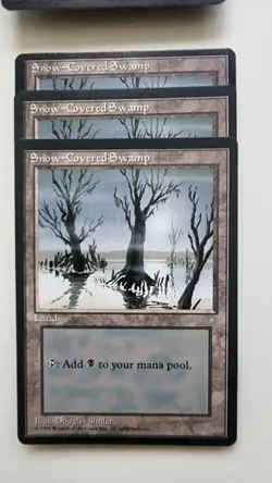 50 Ice Age Snow-Covered Lands Near Mint MTG Magic Island, Swamp, Plains, Forest - Image 2