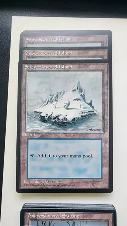 50 Ice Age Snow-Covered Lands Near Mint MTG Magic Island, Swamp, Plains, Forest - Image 5