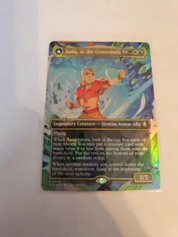 Aang, at the Crossroads Borderless FOIL 0304 MTG Avatar: TLA Nm/M - Image 1