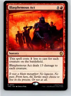 Magic Gathering Blasphemous Act Teenage Mutant Ninja Turtles Eternal MTG - Image 1