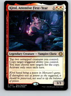 Magic the Gathering Kirol, Attentive First-Year Lorwyn Eclipsed MTG Free Ship! - Image 1