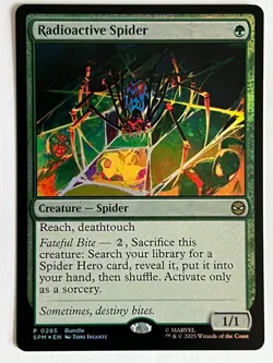 Radioactive Spider Bundle Promo Foil Marvel's Spider-Man NM MTG SPM 0285 - Image 1