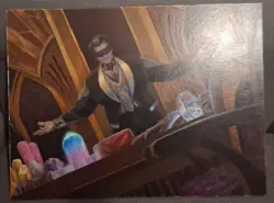 Original Art MTG Magic The Gathering - Corrupt Court Official - Drew Baker - Image 1