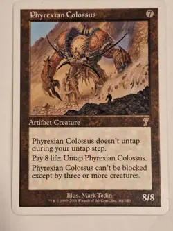 Phyrexian Colossus - 7th Edition Core Set - Magic the Gathering MTG Nice! - Image 1