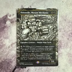 MTG Donatello, Mutant Mechanic Gold-Stamped Signature 0302 TMNT - Image 2