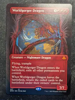 Worldgorger Dragon - Borderless - Dominaria Remastered (MTG) - Image 1