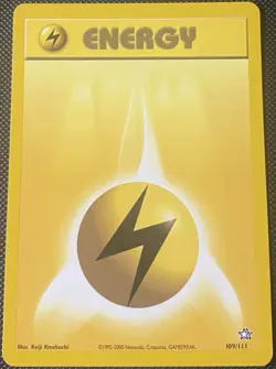 Lightning Energy 109/111 Neo Genesis Regular - Pokemon Card - Image 1