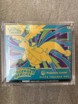 Pokemon Center Ascended Heroes Elite Trainer Box ETB New Sealed in acrylic case - Image 1
