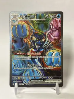 2025 Pokemon Prismatic Evolutions Palafin ex Special Illustration Rare #151/131 - Image 1