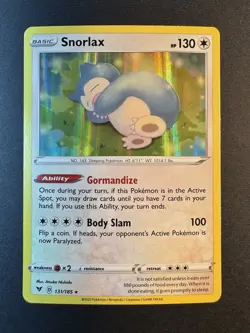 Snorlax - 131/185 - SWSH Vivid Voltage Holo Rare Pokemon TCG - NM - Image 3