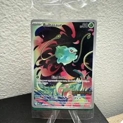 Pokemon TCG Bulbasaur 133/132 Mega Evolutions IR Stamped Promo sealed Mint - Image 1