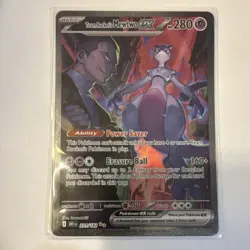 Pokemon Team Rocket's Mewtwo EX Full Art Holo Special Illustration Rare 231/182 - Image 1