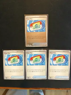 Poke Pad 198/217 Ascended Heroes Pokemon Trainer Play Set Of x4 Mint/NM - Image 1