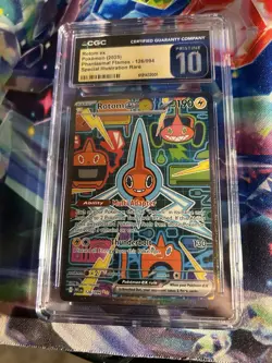 2025 Pokemon English Rotom ex 126/094 Phantasmal Flames SIR CGC Pristine 10 - Image 1