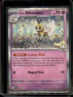 Pokemon Lillie's Ribombee SVP 183 Journey Together Prerelease Stamped Promo - Image 1