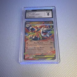 Pokemon Mega Camerupt EX Holo CGC 8 022/132 Mega Evolution English TCG 2025 - Image 1