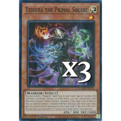 3X Tessera the Primal Squire DUAD-EN018 SR Duelist's Advance NM 1st Ed YUGIOH - Image 1