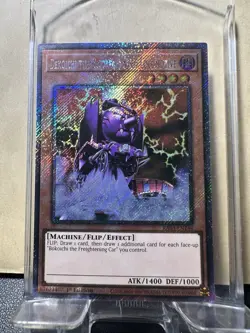 Yugioh! Dekoichi the Battlechanted Locomotive RA03-EN144 Platinum Secret 1st NM - Image 1