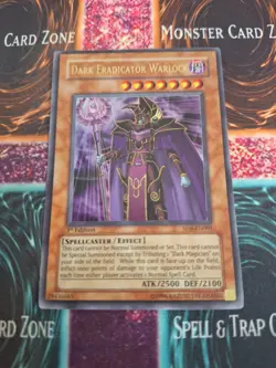 Yu-Gi-Oh! Dark Eradicator Warlock SD6-EN001 Ultra Rare 1st Edition Near Mint - Image 1