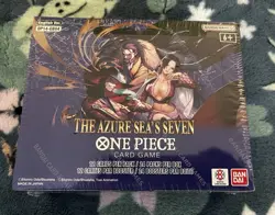One Piece TCG: The Azure Sea's Seven Booster Box (OP-14) Sealed - Slight Rip - Image 1