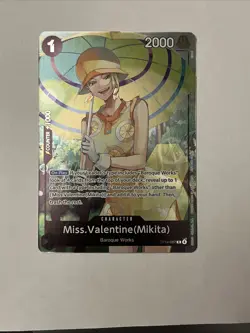 Miss.Valentine(Mikita) Rare (R) OP14-087 The Azure Sea's Seven Dash Pack - Image 1