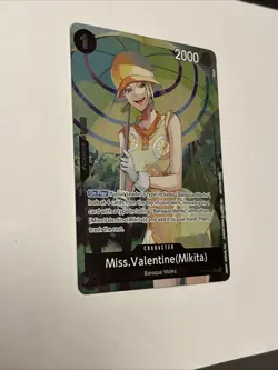 Miss.Valentine(Mikita) Rare (R) OP14-087 The Azure Sea's Seven Dash Pack - Image 2