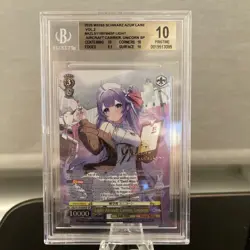 Weiss Schwarz Azur Lane Vol 2 BGS 10 Light Aircraft Carrier Unicorn SP English - Image 1