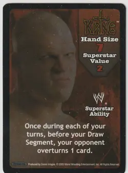 WWE: Kane Superstar Card (SS3) for WWERD: Kane [Played] Raw Deal Wrestling WWF - Image 1