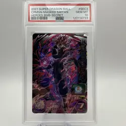 PSA 10 Bandai Super Dragon Ball Heroes cards BM8-SEC3 Crimson Masked Saiyan - Image 1