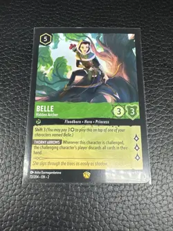 Belle - Hidden Archer 72/204 - Disney Lorcana Chapter 2 Legendary Non-Foil Card - Image 1