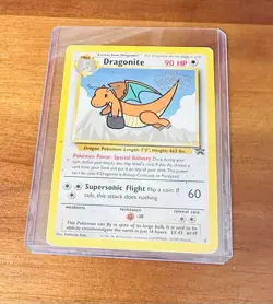 DRAGONITE #5 Black Star Promo WB The First Movie Rare WOTC Pokemon Card Damaged - Image 1