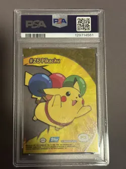 2000 Topps Pokemon Pikachu TV Animation Clear Cards Gem Mint #PC1 PSA 10 - Image 3