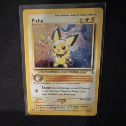 Pokemon Pichu Neo Genesis 12/111 Holo Rare Card Nintendo English 2000 - Image 1