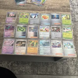 Lot of 47 Pokeball Pattern Pokemon Card prismatic black bolt white flare - Image 2