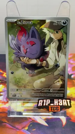 Pokemon N's Zorua Holo Promo Sv: Scarlet & Violet 189 70 HP Card - Image 1