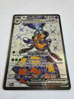 Pokemon Vespiquen EX - Obsidian Flames Holo Ultra Rare Card 212/197 - 2023 NM - Image 2
