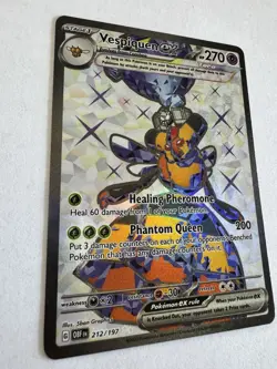 Pokemon Vespiquen EX - Obsidian Flames Holo Ultra Rare Card 212/197 - 2023 NM - Image 3