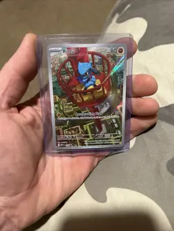 Pokemon TCG Riolu Black Star Mega Evolution ETB Promo Near Mint Card 010 Promo - Image 1