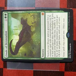 Mtg Finale of Devastation NM/M War of the Spark Mythic Rare Tutor Green Card - Image 2