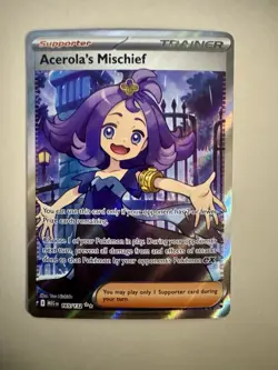 Acerola's Mischief 165/132 ME01: Mega Evolution Ultra Rare Pokemon Card - Image 1