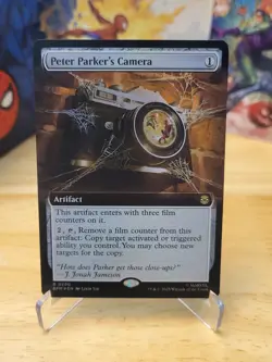 Peter Parker’s Camera Foil Extended Art 0280 Marvel’s Spider-Man MTG SPM - Image 1