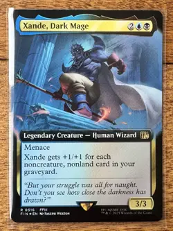 Magic MTG Final Fantasy - Xande, Dark Mage EXTENDED ART FOIL 0516 - Image 1