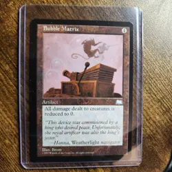 MTG - Magic The Gathering - Weatherlight - BUBBLE MATRIX - RARE - NEVER PLAYED!! - Image 1