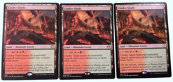 3x Cinder Glade, Misc. sets, NM Near Mint, Magic the Gathering MTG - Image 1